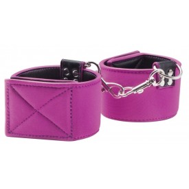 Чёрно-розовые двусторонние оковы на ноги Reversible Ankle Cuffs